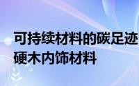 可持续材料的碳足迹明显低于 ABS 聚合物或硬木内饰材料