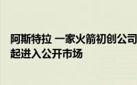 阿斯特拉 一家火箭初创公司 与特殊目的收购公司·霍利城一起进入公开市场