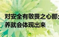 对安全有敬畏之心那么整个团队的安全职业素养就会体现出来