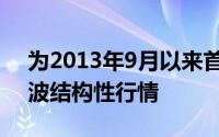 为2013年9月以来首次而稀土板块也迎来一波结构性行情