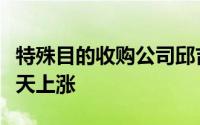 特殊目的收购公司邱吉尔资本四公司的股票今天上涨