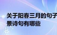 关于阳春三月的句子或诗 关于阳春三月的美景诗句有哪些