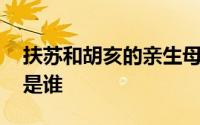 扶苏和胡亥的亲生母亲分别是谁 胡亥的母亲是谁