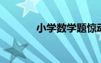 小学数学题惊动武汉市教育局