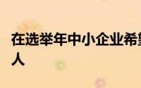 在选举年中小企业希望从预算中得到什么样的人