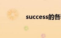 success的各种形式及用法