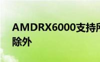 AMDRX6000支持所有光追游戏私有API的除外