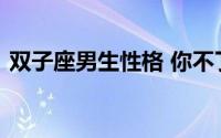 双子座男生性格 你不了解的另一面标准性格
