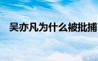 吴亦凡为什么被批捕 吴亦凡为什么叫吴签