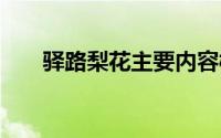 驿路梨花主要内容概括 共写了几件事