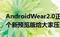 AndroidWear2.0正式版延迟到2017年但有个新预览版给大家压压惊