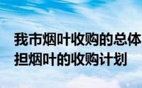 我市烟叶收购的总体工作目标是坚决完成8万担烟叶的收购计划