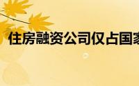 住房融资公司仅占国家住房银行资金的一半