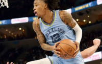 灰熊队的贾莫兰特因膝伤在剩余的NBA季后赛中令人怀疑
