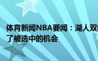 体育新闻NBA要闻：湖人双向球员里维斯和阿亚伊昨日拒绝了被选中的机会