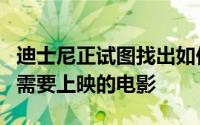 迪士尼正试图找出如何最好地对待它的一系列需要上映的电影