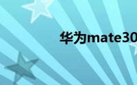 华为mate30pro如何关机