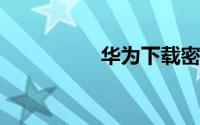 华为下载密码怎么关掉