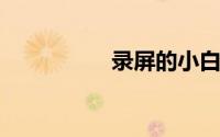 录屏的小白点怎么取消