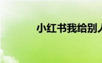 小红书我给别人的评论在哪里