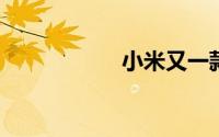 小米又一款新机曝光