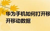 华为手机如何打开移动热点 华为手机如何打开移动数据