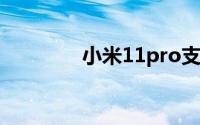 小米11pro支持多少倍变焦