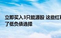 立即买入3只能源股 这些红利股为投资风险较高的行业提供了低负债选择