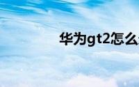 华为gt2怎么连接两部手机