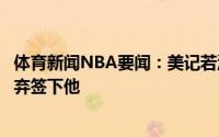 体育新闻NBA要闻：美记若洛瑞要价太高热火和独行侠将放弃签下他