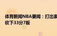 体育新闻NBA要闻：打出表现尼日利亚小将乔丹-沃拉全场砍下33分7板