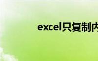 excel只复制内容不复制表格