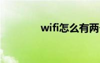 wifi怎么有两个名称一个5g
