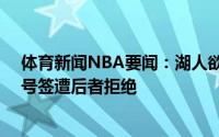 体育新闻NBA要闻：湖人欲用库兹马+22号签换步行者13号签遭后者拒绝