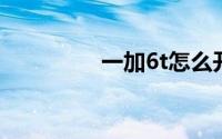 一加6t怎么开启自动备份