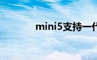 mini5支持一代笔还是二代笔