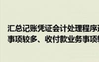 汇总记账凭证会计处理程序适用于业务规模较大、转账业务事项较多、收付款业务事项较少的单位()