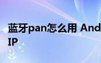 蓝牙pan怎么用 Android 蓝牙PAN如何获取IP