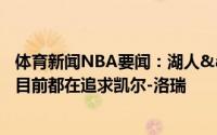 体育新闻NBA要闻：湖人&独行侠&鹈鹕和热火目前都在追求凯尔-洛瑞