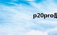 p20pro是曲面屏吗