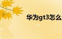 华为gt3怎么设置微信提醒