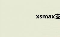 xsmax支持快充吗