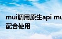mui调用原生api mui怎么和原生的安卓怎么配合使用