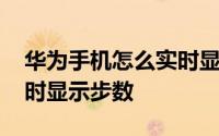 华为手机怎么实时显示帧数 华为手机怎么实时显示步数