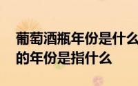 葡萄酒瓶年份是什么意思 葡萄酒瓶身上标注的年份是指什么