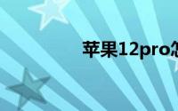 苹果12pro怎么设置时间