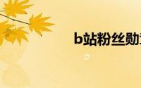 b站粉丝勋章怎么升级