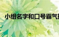 小组名字和口号霸气押韵 小组名字有哪些 