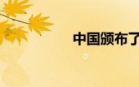 中国颁布了会计准则()