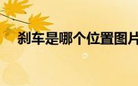 刹车是哪个位置图片（刹车是哪个位置）